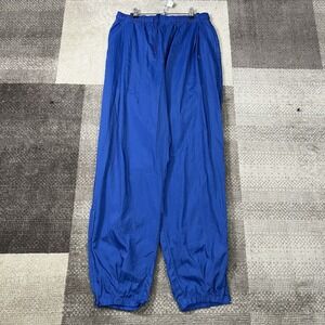Vintage Nike Windbreaker Track Joggers White Tag 90s Blue Parachute Pants Men XL
